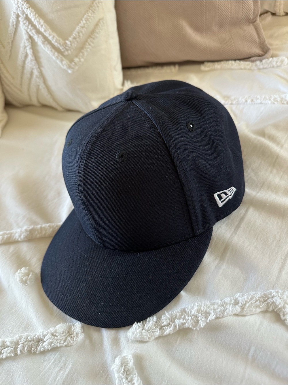 New Era Navy 9 Fifty SnapBack hat with White Logo
